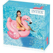Intex Ride On Flamingo Swan Floating Raft, Pink, 57558