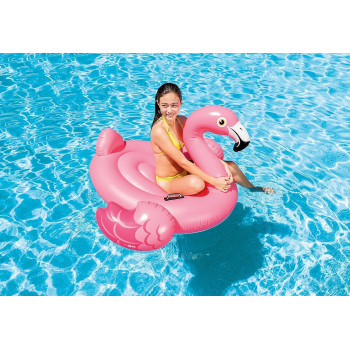 Intex Flamingo Inflatable Ride On, 58 Inch x 55 Inch x 37 Inch, For Ages 3 And Above
