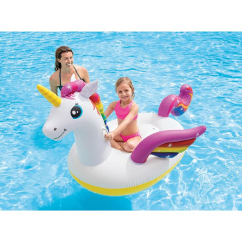 Intex Inflatable Ride On Unicorn Pool Float, Multicolour, 57561
