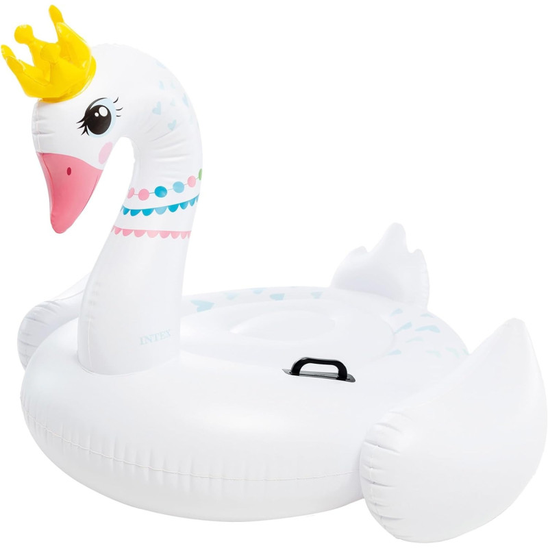 Intex Inflatable Majestic Swan Ride On, 1.42m x 1.37m x 99cm, White, 57562NP