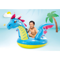 Intex Mystical Dragon Ride On Inflatable Pool Float, 201 x 191cm, Large, Multicolour