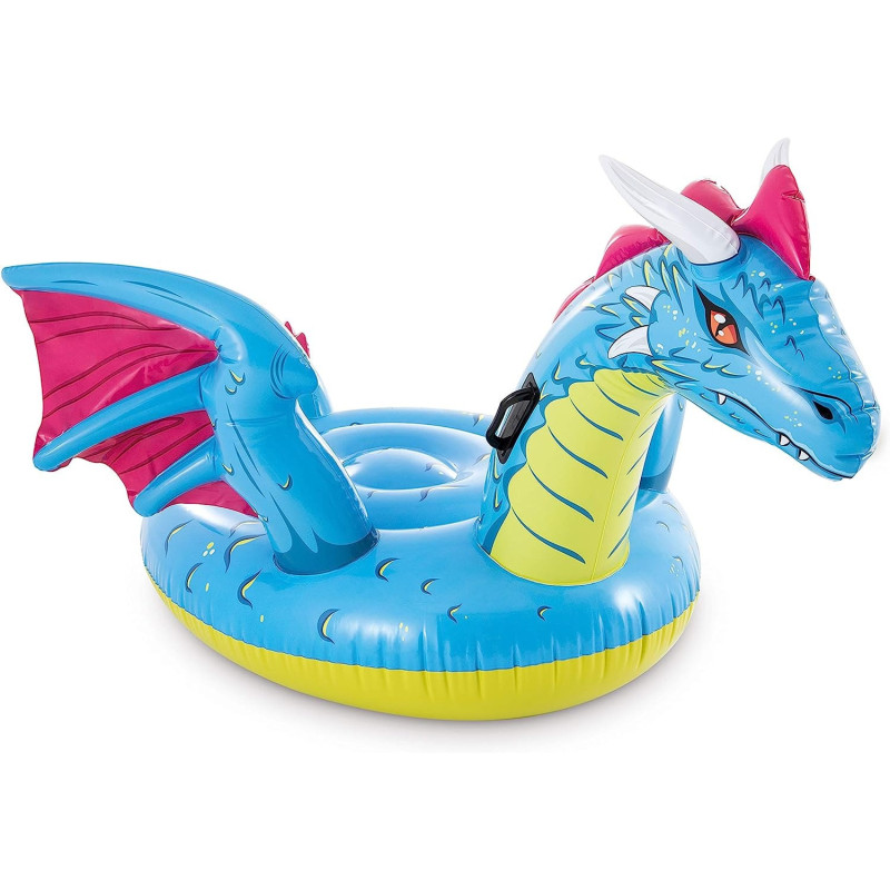 Intex Mystical Dragon Ride On Inflatable Pool Float, 201 x 191cm, Large, Multicolour