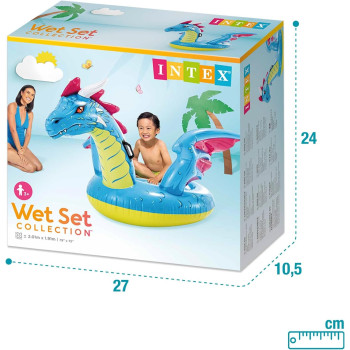 Intex Dragon Ride On Pool Float, Multicolour, 57563NP