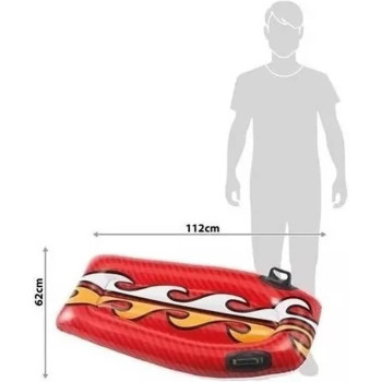 Intex Inflatable Joy Rider Pool Float, Red Colour, 58165