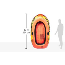 Intex Explorer 200 Inflatable Boat For 2 Person, 185 x 94 x 41cm, Orange, 58330Ep