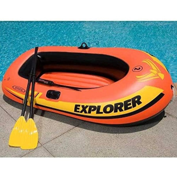 Intex Explorer 300 Boat Set, 32 x 19 x 12 cm, Orange/Yellow, 58332