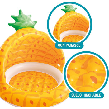 Intex Inflatable Pineapple Baby Pool, 102 x 94 cm, Yellow Colour