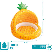 Intex Inflatable Pineapple Baby Pool, 102 x 94 cm, Yellow Colour