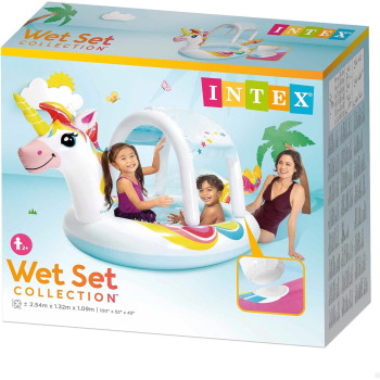 Intex Unicorn Spray Pool, 254 x 132 x 109 cm, Multicolour, 58435