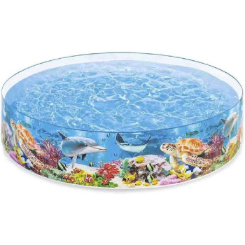 Intex Swimming Pool Rigid Childrens Sea World, Multicolour