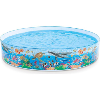 Intex Coral Reef 8Ft Snapset Paddling Pool, Multicolour