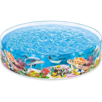 Intex Coral Reef 8Ft Snapset Paddling Pool, Multicolour