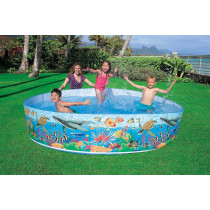Intex Coral Reef 8Ft Snapset Paddling Pool, Multicolour