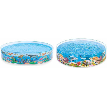 Intex Coral Reef 8Ft Snapset Paddling Pool, Multicolour
