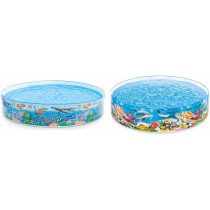 Intex Coral Reef 8Ft Snapset Paddling Pool, Multicolour