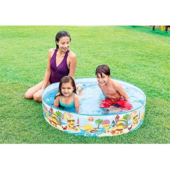 Intex Pool Circular Armable Duckles, 122 X 25 cm, 58477NP
