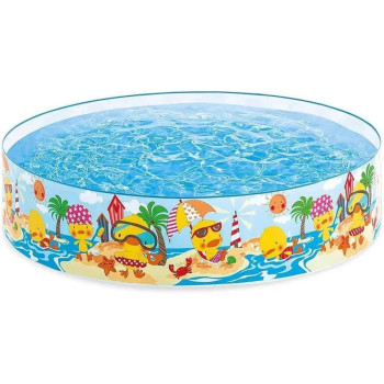 Intex Pool Circular Armable Duckles, 122 X 25 cm, 58477NP