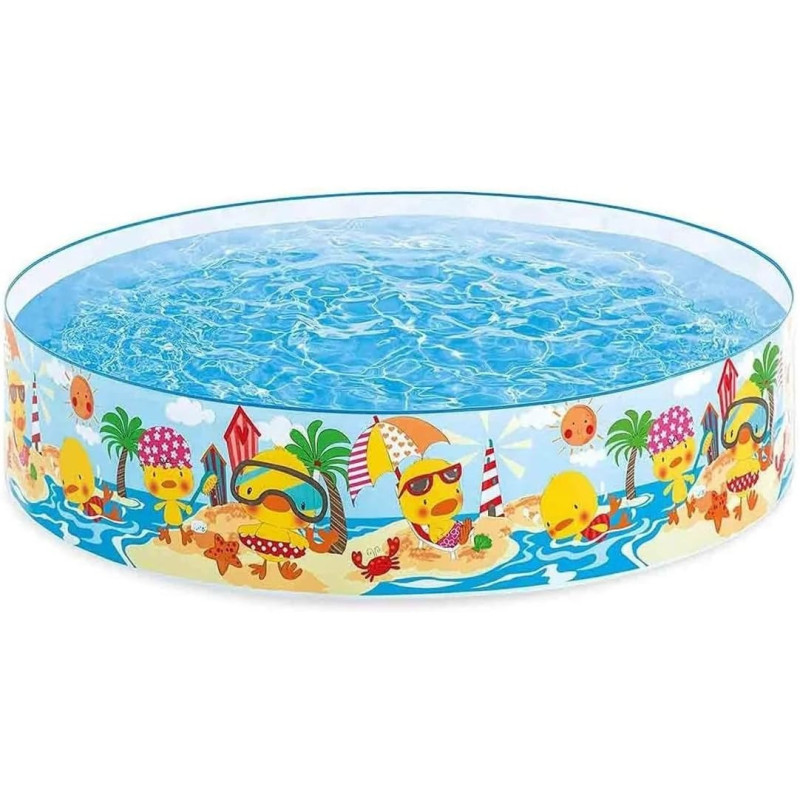 Intex Pool Circular Armable Duckles, 122 X 25 cm, 58477NP