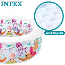 Intex Inflatable Aquarium Swimming Pool, Multicolour, 58480