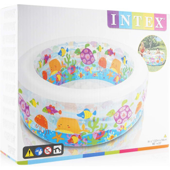 Intex Round Shape Aquarium Swimming Pool, Multicolour, 58480