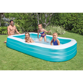 Intex Inflatable And Foldable Family Pool, Blue, 305 x 183 x 56 cm, 58484NP