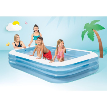 Intex Inflatable And Foldable Family Pool, Blue, 305 x 183 x 56 cm, 58484NP