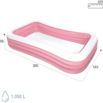 Intex Swim Center Family Pool, Pink Colour, 58487NP