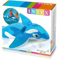 Intex Lil Whale Ride On Floating Raft, Blue Colour, 58523