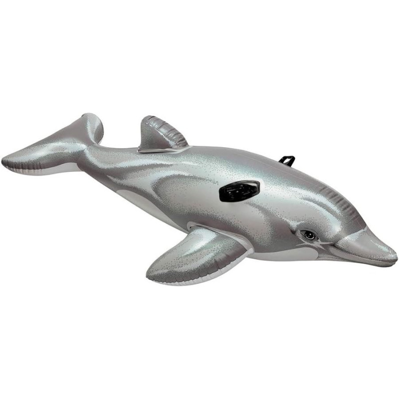 Intex Lil Dolphin Pool Floater, Grey Colour, 58535