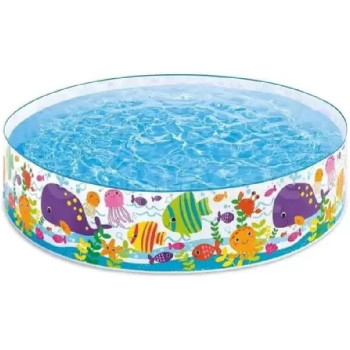 Intex Round Shape Ocean Play Snap Set Pool, Multicolour, 56452