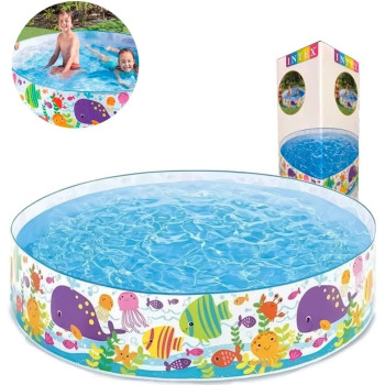 Intex Round Shape Ocean Play Snap Set Pool, Multicolour, 56452