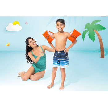 Intex Swimming Arm bands For Kids, 2 Pieces, Orange, 58641