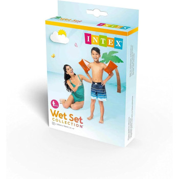 Intex Swimming Arm bands For Kids, 2 Pieces, Orange, 58641