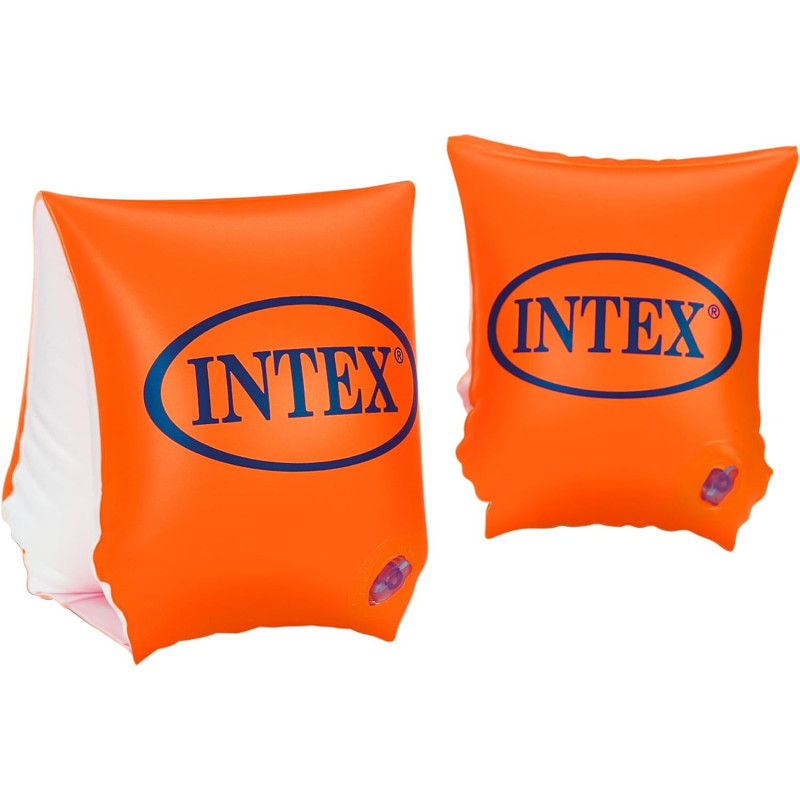 Intex Deluxe Arm Bands, Orange Colour, 58642, 3 To 6 Years