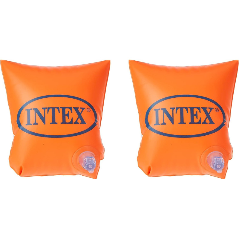 Intex Recreation Swim Arm Bands, 7.5 x 7.5 Inch, Orange, 1 Pair, 59640EP