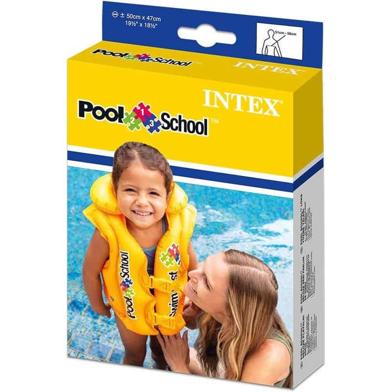 Intex Vinyl Deluxe Pool Swim Vest, Yellow Colour, 58660