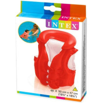 Intex Swim Vest With Inflatable Collar, Red Colour, 58671