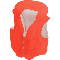 Intex Deluxe Swim Vest With Inflatable Collar, Orange, Large, 58671