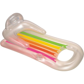 Intex King Kool Inflatable Lounging Swimming Pool Float, Multicolour, Large, 58802
