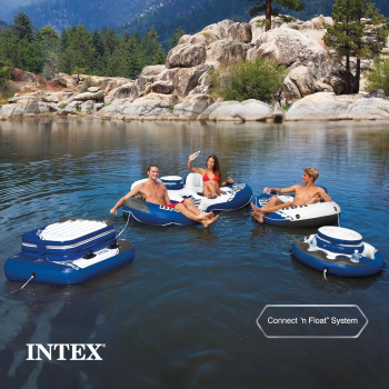 Intex River Run 1 Inflatable Tube, Blue/White, 58825