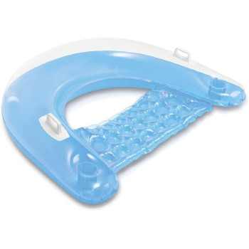 Intex Sit N Float Classic Inflatable Raft Swimming Pool Lounge, Blue Colour