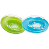 Intex Sit N Lounge, Aufblasbarer Schwimmring, 119 cm, Farblich Sortiert, Mit Griff