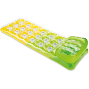 Intex Unisexs Deluxe Designer Inflatable Lilo, Perfect For The Beach Or Swimming Pool, 188cm x 71cm, Assorted Colours, 58890