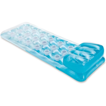 Intex Unisexs Deluxe Designer Inflatable Lilo, Perfect For The Beach Or Swimming Pool, 188cm x 71cm, Assorted Colours, 58890