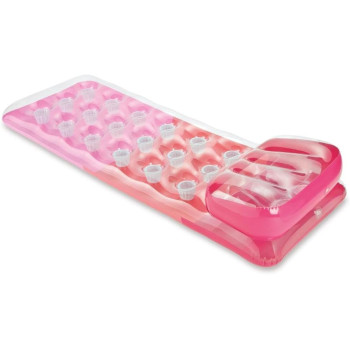 Intex Unisexs Deluxe Designer Inflatable Lilo, Perfect For The Beach Or Swimming Pool, 188cm x 71cm, Assorted Colours, 58890