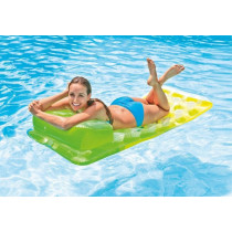 Intex Unisexs Deluxe Designer Inflatable Lilo, Perfect For The Beach Or Swimming Pool, 188cm x 71cm, Assorted Colours, 58890