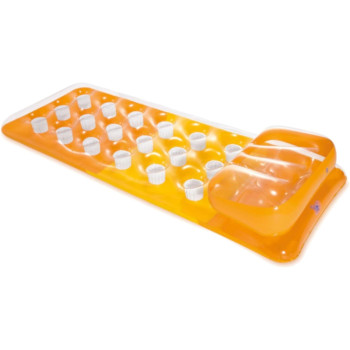 Intex 18 Pocket Fashion Mats, Air Mattress, 188 x 71 cm, Orange