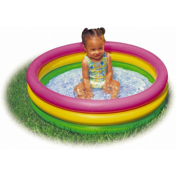 Intex Sunset Glow Baby Pool, 34 Inch x 10 Inch, Multicolour