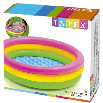 Intex Sunset Glow Baby Pool, 34 Inch x 10 Inch, Multicolour