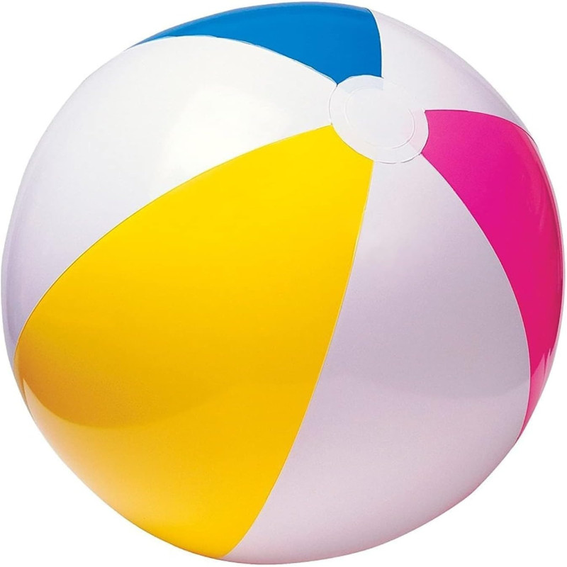 Intex 24 Inch Glossy Beach Ball, Multicolour, 59030